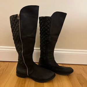 Steve Madden quilted riding boot